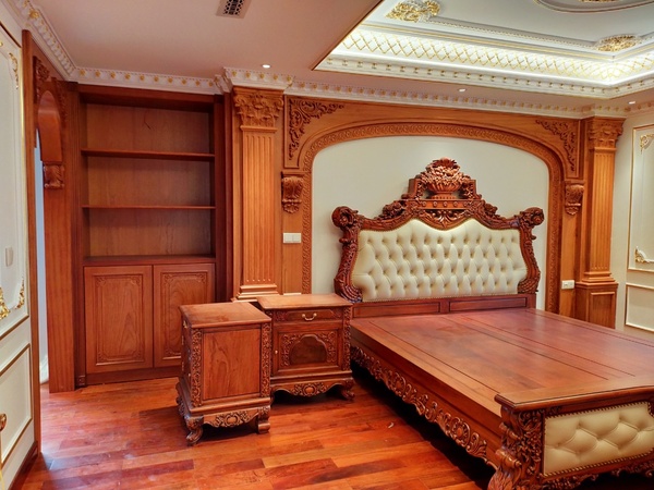 Nội thất phòng ngủ tân cổ điển - Đồ Nội Thất Gỗ Gõ Pachy Tân Cổ Điển - Công Ty Marcel Furniture